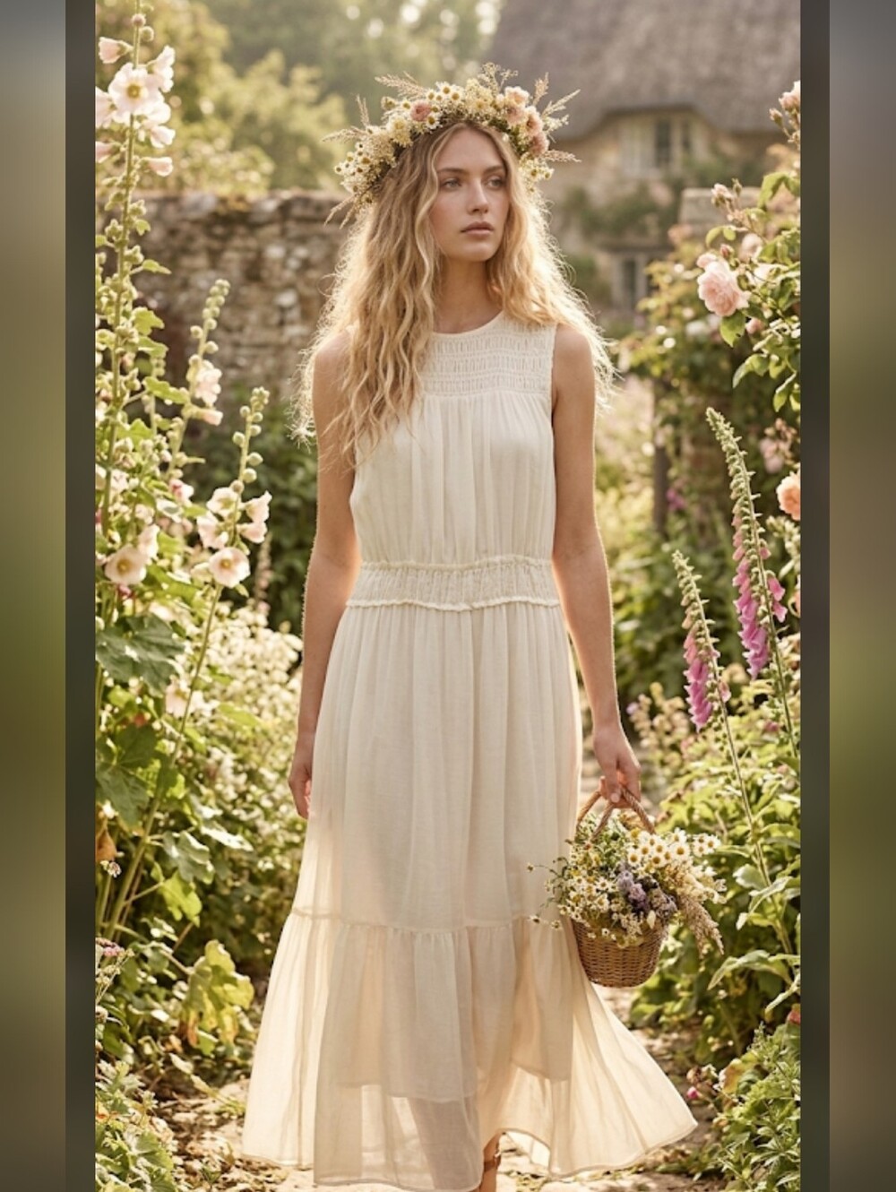 NWT A New Day Tiered Ethereal Whimsical Fairy Maxi Dress XL #drs1.2